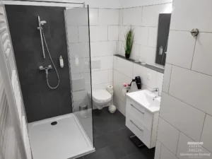 Badezimmer Ferienwohnung Teichblick