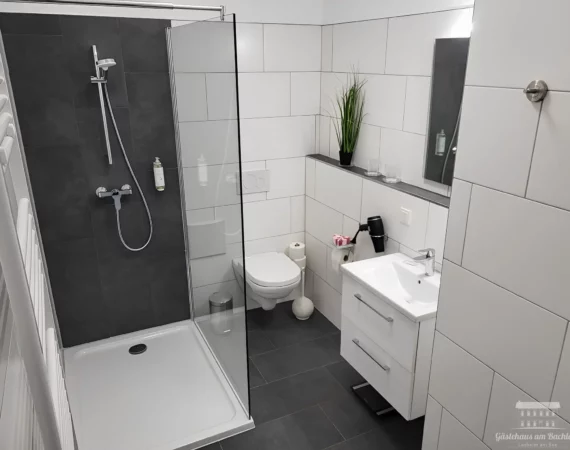 Badezimmer Ferienwohnung Teichblick