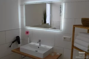 Badezimmer Ferienwohnung Bachaue