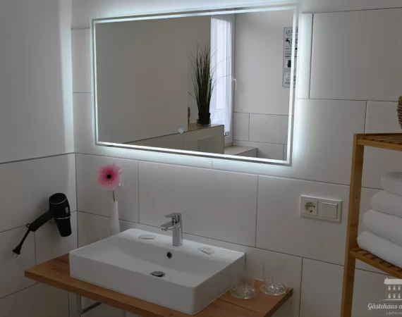 Badezimmer Ferienwohnung Bachaue