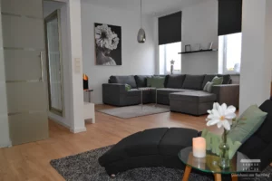 Wohnzimmer Ferienwohnung Bachaue