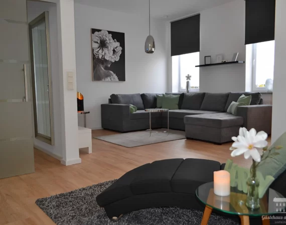 Wohnzimmer Ferienwohnung Bachaue